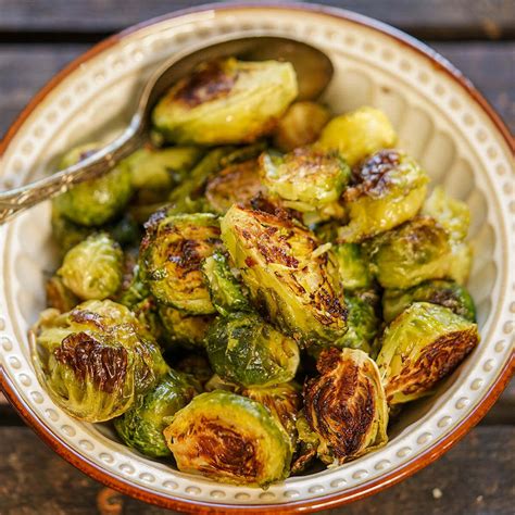 Carefully remove baking sheet from oven. Oven Roasted Brussels Sprouts Recipe - Bowl Me Over