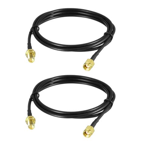antenna extension cable rp sma male to rp sma female low loss 4 ft 2pcs