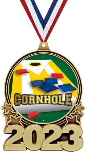 Cornhole Double Action 2023 Medal Awards 3 Gold Cornhole