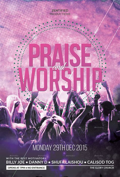 Praise And Worship Flyer By Zentify GraphicRiver