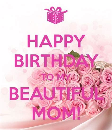 Happy Birthday To My Beautiful Mother With Pink Roses