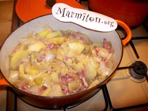 Endive lardons pomme de terre oignon poivre RepasRapideSain