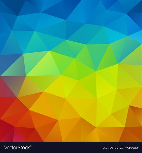 Abstract Triangular Colorful Mosaic Background Vector Image