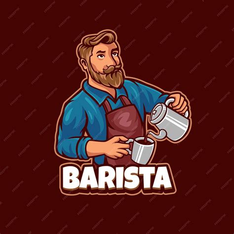 Premium Vector Barista Coffee Logo
