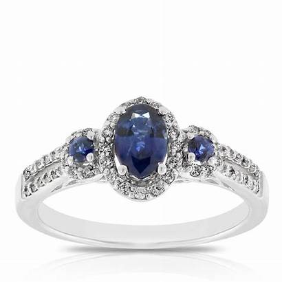 Diamond Ring Sapphire 14k