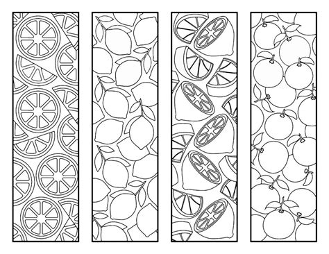 Printable Free Coloring Bookmarks Botanical Paperworks