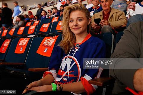 Actress Chloe Grace Moretz Attends The Game Between The New York