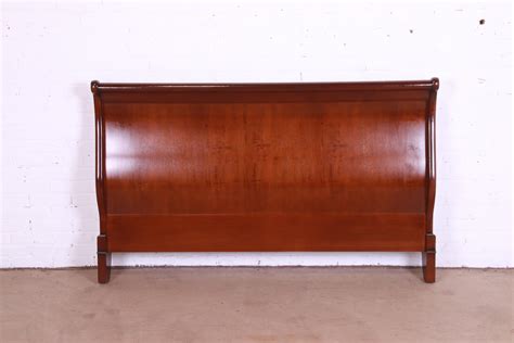 Grange French Louis Philippe Cherry Wood Queen Size Sleigh Bed At Stdibs Cherry Sleigh Bed