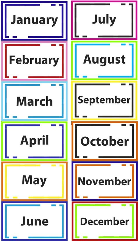 24 English Activities For Kids Months Of The Year Ideas Jeffrey Cox