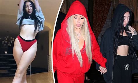 Noah Cyrus Strips Down To A Red Thong During Wild Night With Tana Mongeau Daily Mail Online