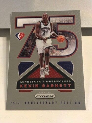 Kevin Garnett 2021 22 Prizm Basketball Nba 75th Logo Anniversary