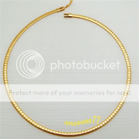 22k Thai Baht Yellow Gp Gold Choker Necklace Jewelry 16 Inch Ebay