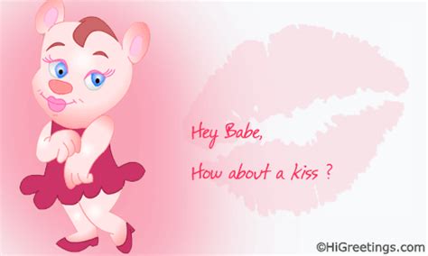 Send Ecards Kiss Smooches For You