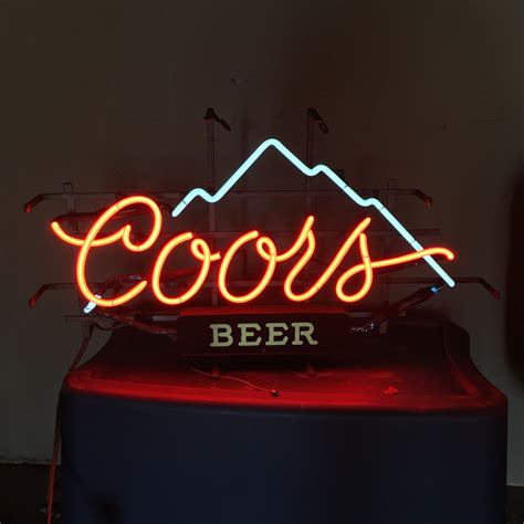 Original Vintage Coors Beer Neon Sign Coors Neon Beer Signs Etsy