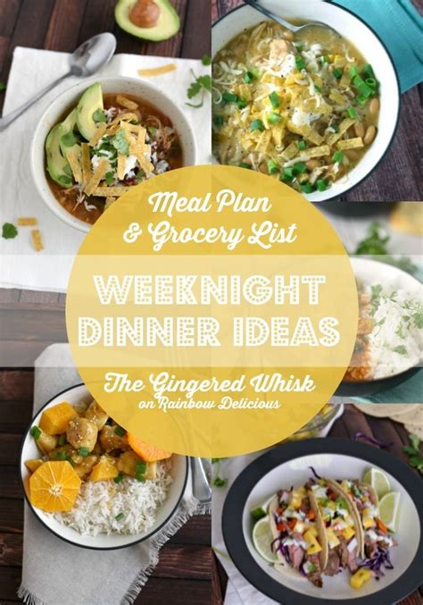 80+ best easy healthy dinner recipe ideas. Weeknight Dinner Ideas: The Gingered Whisk - Rainbow ...