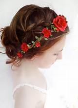 Photos of Red Flower Hair Accessories