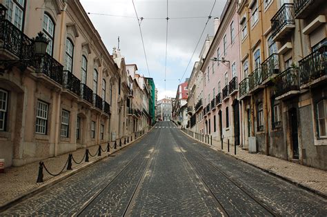 Action of the council of europe in portugal. File:View of a street in Lisbon, Portugal, Southwestern ...