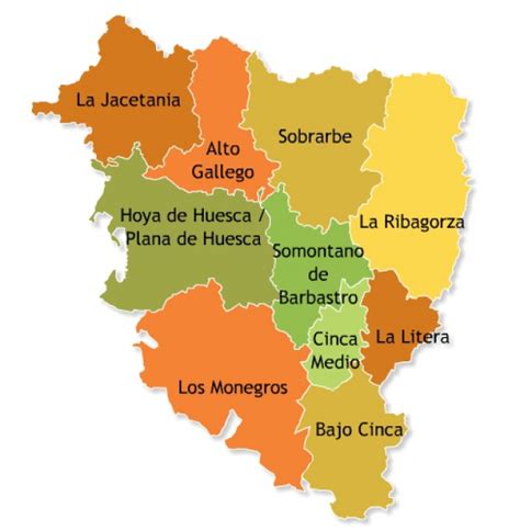 Mapas Politico De Huesca