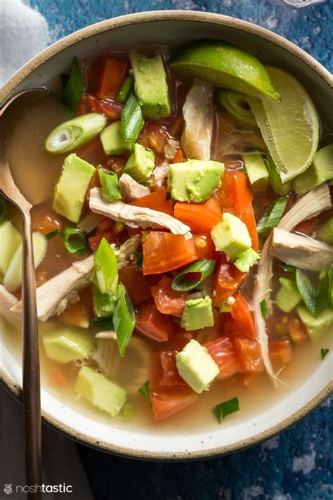 Gently simmer until chicken is no longer pink, about 10 minutes. Chicken Avocado Soup with Lime (low carb, keto)