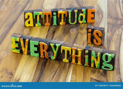 Attitude Is Everything Positive Move Forward Stock Image Image Of