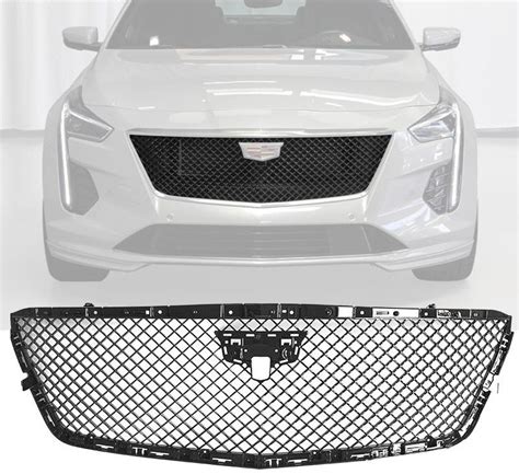2019 2020 Cadillac Ct6 V Style Front Grille Gloss Black Hg Cct619vcam Gbk
