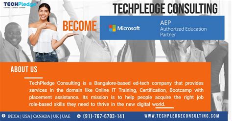 Techpledge Consulting Becomes A Microsoft Authorized Education Partner
