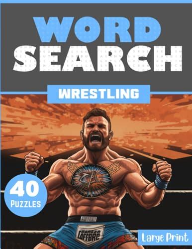 Wrestling Word Search Large Print Wrestling Themed Activity Puzzle