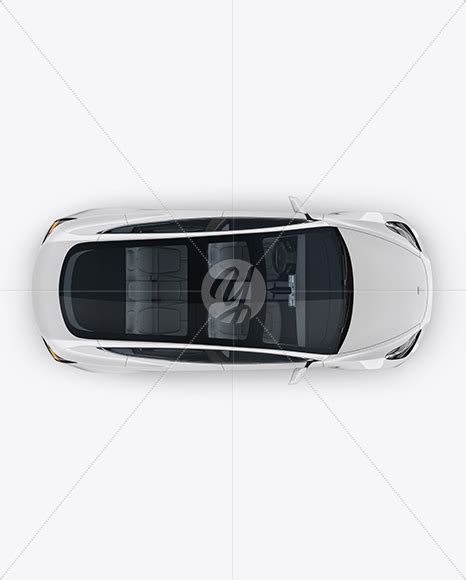 Tesla Model 3 Mockup Top View Free Download Images High Quality Png