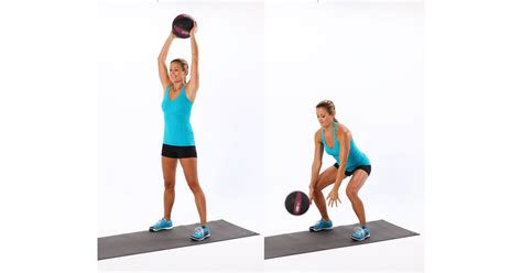 Medicine Ball Slam Standing Core Exercises Popsugar Fitness Photo 2
