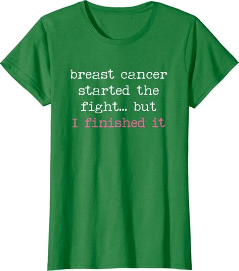 Breast Cancer Started The Fight I Finished It Chemo Survivor T Shirt