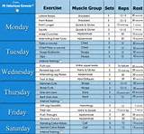 Pictures of Free Exercise Routines