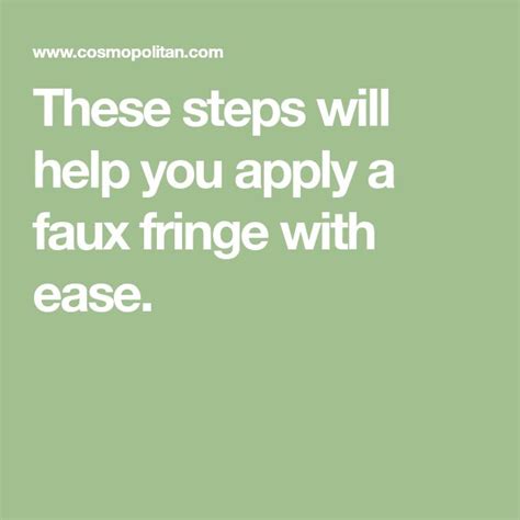 These Steps Will Help You Apply A Faux Fringe With Ease Applying False Lashes False Eyelashes