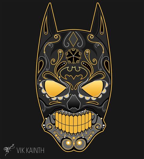 Marvel Sugar Skulls On Behance Batman Tattoo Batman Fan Art Batman