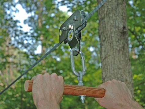 It is durable and flexible and you can find out more about all the cables here. Build a Zip Line for Your Backyard | Make: