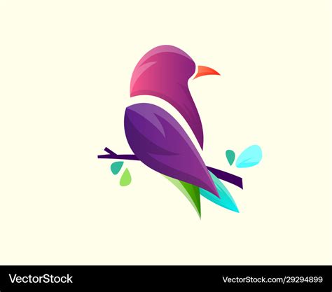 Abstract Bird Logo Design Template Royalty Free Vector Image