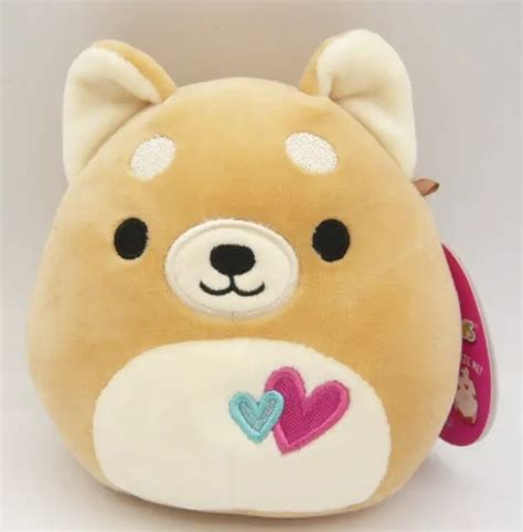 Squishmallow Angie Dog Plush Shiba Inu 2021 Valentines Day 5