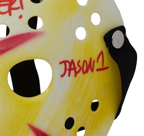 Ari Lehman Signed Friday The 13th Hockey Mask Inscribed Crystal Lake