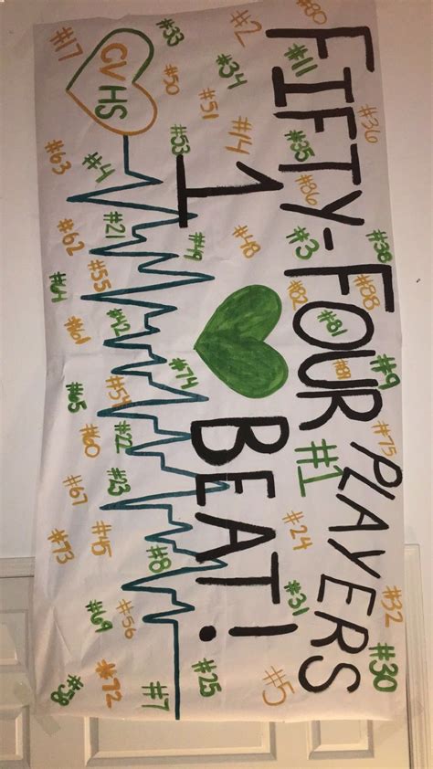 Homemade High School Football Poster Ideas