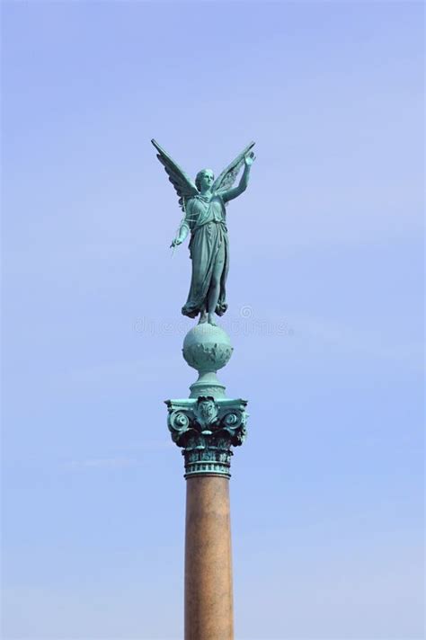 Statue Of An Angel On The Ivar Huitfeldt Column In Copenhagen