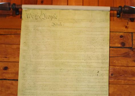 Oversized Us Constitution Replica On Wooden Scroll Etsy