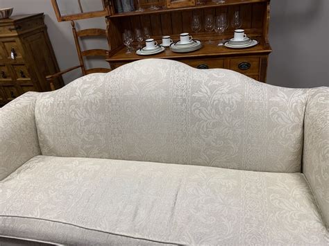 Transitional Design Online Auctions Broyhill Camel Back Sofa