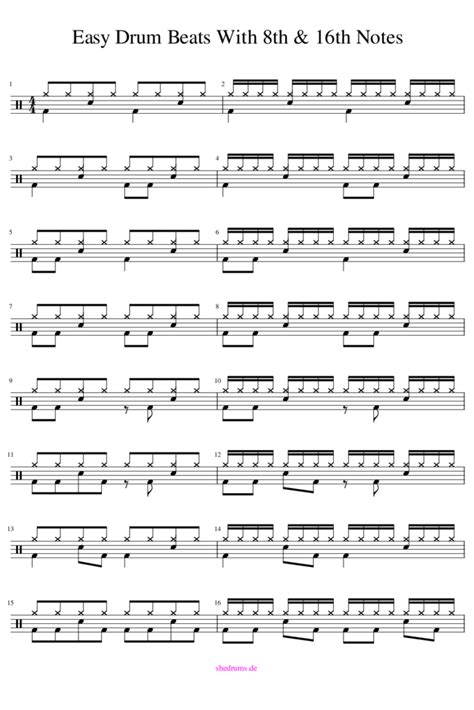 You Want To Learn Sixteenth Notes On Drums Heres Your Guide She