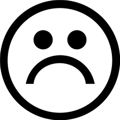 Sad Boys Logo Png Vector Royalty Free Sad Smiley Black And White