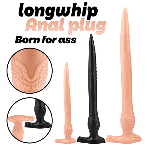 Overlength Anal Plug Dildos Sex Products Soft Anal Dilator Sex Toys For
