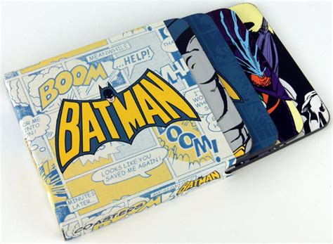 Batman Dc Comics Retro Untersetzer Coasters 4 Stück Geschenk
