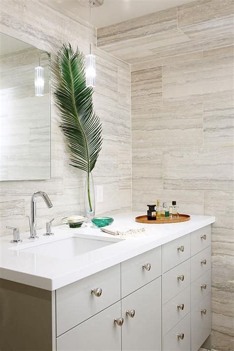 It's reveal day on our modern family bath so hop on over to my website and join me as we take a dramatic glum to glam bathroom adventure! sarah richardson vintage modern condo master bathroom ...
