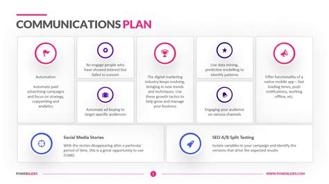 Communications Plan Template Download Now Powerslides