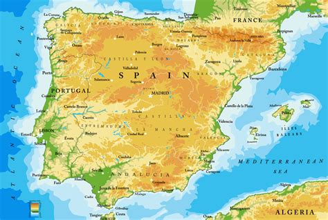 Mapa España Detallado Mapa España Comprar entre Modelos