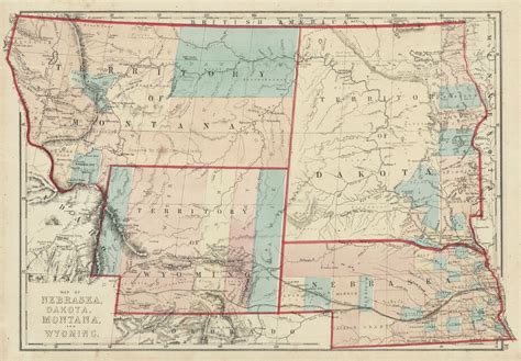 Map Of Wyoming And Montana
