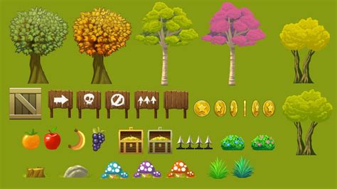 D Tileset Platform Game By Blueacesky On Creative Market Origami Game D Game Art How To Draw